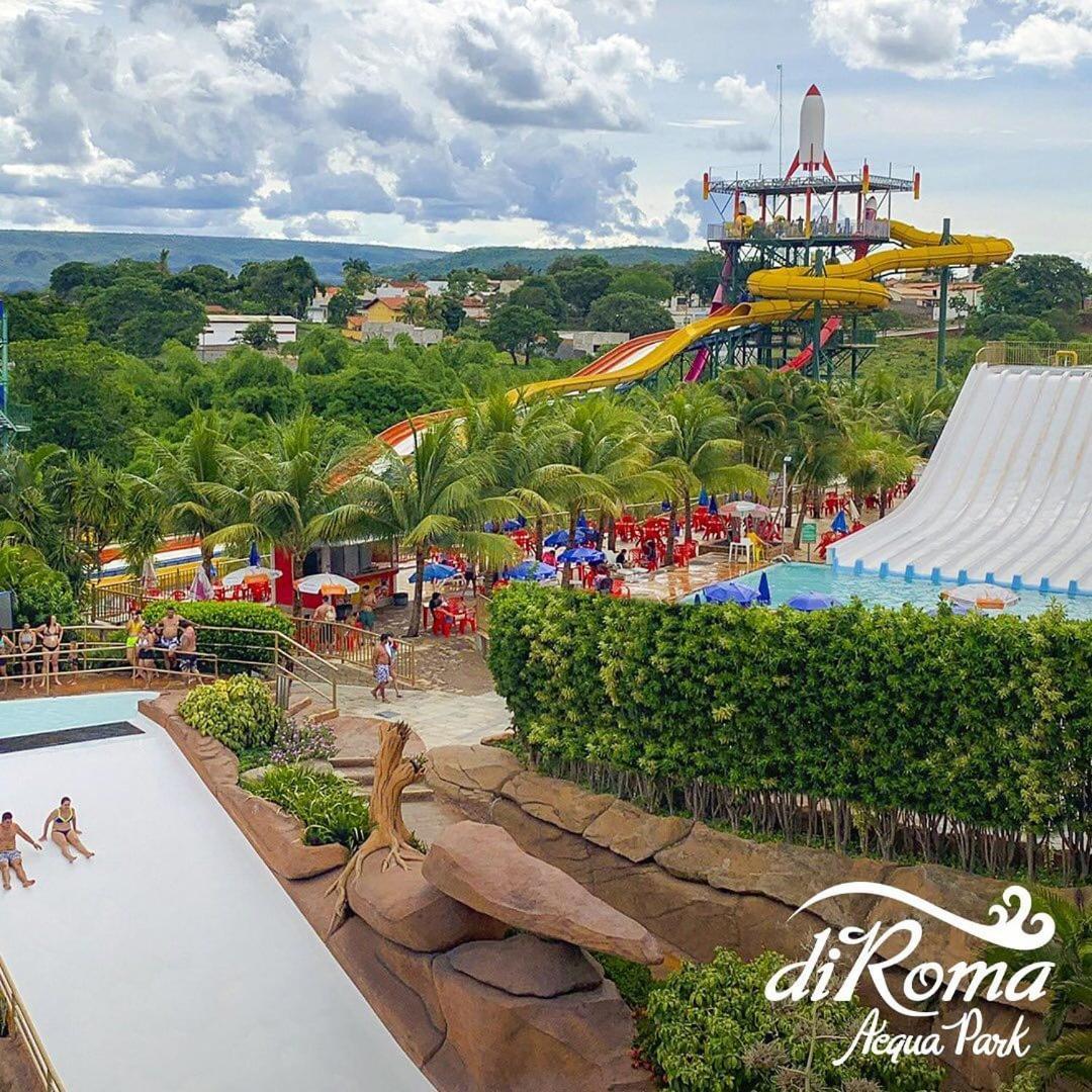 Aparthotel Piazza Diroma Acesso Diroma Acqua Park Gratuito Star Temporada Caldas Novas Exterior foto